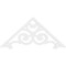 Ekena Millwork Pitch Hurley Architectural Grade PVC Gable Pediment, 48"W x 22"H x 1"P (11/12) GPP048X022X100HUR - alternate 4